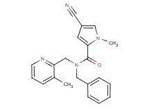 N-benzyl-4-cyano-1-methyl-N-[(3-methylpyridin-2-yl)methyl]-1H-pyrrole-2-carboxamide