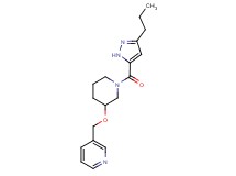 3-[({1-[(3-propyl-1H-pyrazol-5-yl)carbonyl]-3-piperidinyl}oxy)methyl]pyridine