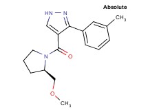 4-{[(2R)-2-(methoxymethyl)pyrrolidin-1-yl]carbonyl}-3-(3-methylphenyl)-1H-pyrazole