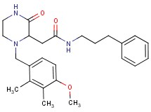 2-[1-(4-methoxy-2,3-dimethylbenzyl)-3-oxo-2-piperazinyl]-N-(3-phenylpropyl)acetamide