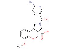 (3aR*,9bR*)-2-[(6-aminopyridin-3-yl)carbonyl]-6-methoxy-1,2,3,9b-tetrahydrochromeno[3,4-c]pyrrole-3a(4H)-carboxylic acid