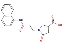 1-[3-(1-naphthylamino)-3-oxopropyl]-5-oxopyrrolidine-3-carboxylic acid