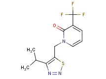 1-[(4-isopropyl-1,2,3-thiadiazol-5-yl)methyl]-3-(trifluoromethyl)pyridin-2(1H)-one