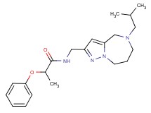 N-[(5-isobutyl-5,6,7,8-tetrahydro-4H-pyrazolo[1,5-a][1,4]diazepin-2-yl)methyl]-2-phenoxypropanamide