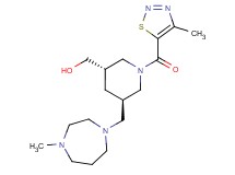 {(3S*,5R*)-5-[(4-methyl-1,4-diazepan-1-yl)methyl]-1-[(4-methyl-1,2,3-thiadiazol-5-yl)carbonyl]piperidin-3-yl}methanol