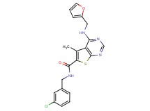 N-(3-chlorobenzyl)-4-[(2-furylmethyl)amino]-5-methylthieno[2,3-d]pyrimidine-6-carboxamide