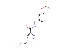 1-(2-aminoethyl)-N-[3-(difluoromethoxy)benzyl]-1H-1,2,3-triazole-4-carboxamide