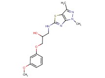 1-[(1,3-dimethyl-1H-pyrazolo[3,4-d][1,3]thiazol-5-yl)amino]-3-(3-methoxyphenoxy)propan-2-ol