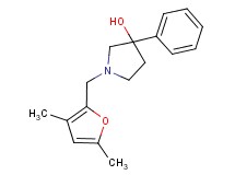 1-[(3,5-dimethyl-2-furyl)methyl]-3-phenyl-3-pyrrolidinol trifluoroacetate (salt)