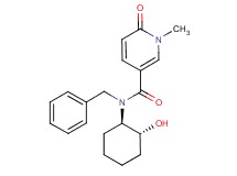 N-benzyl-N-[(1R*,2R*)-2-hydroxycyclohexyl]-1-methyl-6-oxo-1,6-dihydropyridine-3-carboxamide