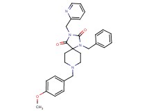 1-benzyl-8-(4-methoxybenzyl)-3-(2-pyridinylmethyl)-1,3,8-triazaspiro[4.5]decane-2,4-dione