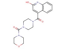 4-{[4-(4-morpholinylcarbonyl)-1-piperazinyl]carbonyl}-2-quinolinol
