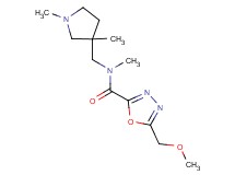 N-[(1,3-dimethylpyrrolidin-3-yl)methyl]-5-(methoxymethyl)-N-methyl-1,3,4-oxadiazole-2-carboxamide