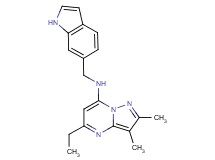 5-ethyl-N-(1H-indol-6-ylmethyl)-2,3-dimethylpyrazolo[1,5-a]pyrimidin-7-amine