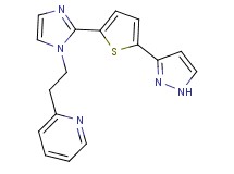 2-(2-{2-[5-(1H-pyrazol-3-yl)-2-thienyl]-1H-imidazol-1-yl}ethyl)pyridine