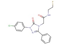 2-[1-(4-chlorophenyl)-5-oxo-3-phenyl-1,5-dihydro-4H-1,2,4-triazol-4-yl]-N-(2-fluoroethyl)acetamide