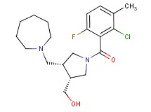 [(3R*,4R*)-4-(azepan-1-ylmethyl)-1-(2-chloro-6-fluoro-3-methylbenzoyl)pyrrolidin-3-yl]methanol