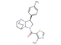 (2R*,3S*,6R*)-3-(4-methylphenyl)-5-[(4-methyl-1,3-thiazol-5-yl)carbonyl]-1,5-diazatricyclo[5.2.2.0~2,6~]undecane