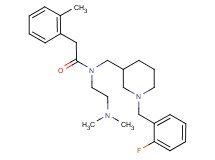 N-[2-(dimethylamino)ethyl]-N-{[1-(2-fluorobenzyl)-3-piperidinyl]methyl}-2-(2-methylphenyl)acetamide