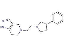 5-[2-(3-phenyl-1-pyrrolidinyl)ethyl]-4,5,6,7-tetrahydro-1H-pyrazolo[4,3-c]pyridine bis(trifluoroacetate)