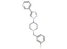 3-{1-[1-(3-fluorobenzyl)piperidin-4-yl]-1H-1,2,3-triazol-4-yl}pyridine