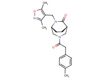 (1S*,5R*)-6-[(3,5-dimethylisoxazol-4-yl)methyl]-3-[(4-methylphenyl)acetyl]-3,6-diazabicyclo[3.2.2]nonan-7-one