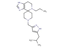 1'-[(5-isobutyl-1H-pyrazol-3-yl)methyl]-5-propyl-1,5,6,7-tetrahydrospiro[imidazo[4,5-c]pyridine-4,4'-piperidine]