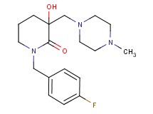 1-(4-fluorobenzyl)-3-hydroxy-3-[(4-methyl-1-piperazinyl)methyl]-2-piperidinone