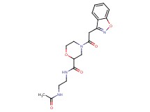 N-[2-(acetylamino)ethyl]-4-(1,2-benzisoxazol-3-ylacetyl)-2-morpholinecarboxamide