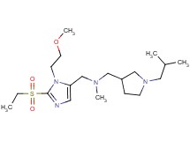 1-[2-(ethylsulfonyl)-1-(2-methoxyethyl)-1H-imidazol-5-yl]-N-[(1-isobutyl-3-pyrrolidinyl)methyl]-N-methylmethanamine