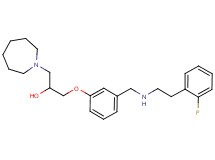 1-(1-azepanyl)-3-[3-({[2-(2-fluorophenyl)ethyl]amino}methyl)phenoxy]-2-propanol