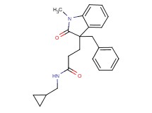 3-(3-benzyl-1-methyl-2-oxo-2,3-dihydro-1H-indol-3-yl)-N-(cyclopropylmethyl)propanamide