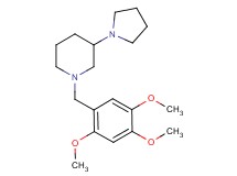 3-(1-pyrrolidinyl)-1-(2,4,5-trimethoxybenzyl)piperidine