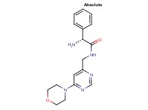 (2R)-2-amino-N-{[6-(4-morpholinyl)-4-pyrimidinyl]methyl}-2-phenylacetamide hydrochloride