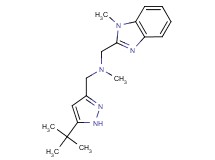 1-(5-tert-butyl-1H-pyrazol-3-yl)-N-methyl-N-[(1-methyl-1H-benzimidazol-2-yl)methyl]methanamine