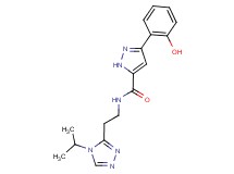 3-(2-hydroxyphenyl)-N-[2-(4-isopropyl-4H-1,2,4-triazol-3-yl)ethyl]-1H-pyrazole-5-carboxamide