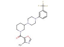1-{1-[(4-methyl-1,3-oxazol-5-yl)carbonyl]-3-piperidinyl}-4-[3-(trifluoromethyl)phenyl]piperazine