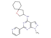 1-methyl-N-1-oxaspiro[4.5]dec-3-yl-6-pyridin-3-yl-1H-pyrazolo[3,4-d]pyrimidin-4-amine