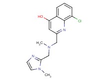 8-chloro-2-({methyl[(1-methyl-1H-imidazol-2-yl)methyl]amino}methyl)quinolin-4-ol