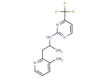 N-[1-methyl-2-(3-methylpyridin-2-yl)ethyl]-4-(trifluoromethyl)pyrimidin-2-amine