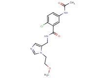 5-(acetylamino)-2-chloro-N-{[1-(2-methoxyethyl)-1H-imidazol-5-yl]methyl}benzamide