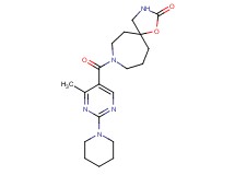 8-{[4-methyl-2-(1-piperidinyl)-5-pyrimidinyl]carbonyl}-1-oxa-3,8-diazaspiro[4.6]undecan-2-one