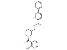 N-({1-[(2-methyl-3-pyridinyl)carbonyl]-3-piperidinyl}methyl)-4-biphenylcarboxamide