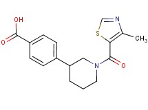 4-{1-[(4-methyl-1,3-thiazol-5-yl)carbonyl]piperidin-3-yl}benzoic acid