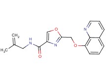 N-(2-methyl-2-propen-1-yl)-2-[(8-quinolinyloxy)methyl]-1,3-oxazole-4-carboxamide