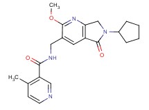 N-[(6-cyclopentyl-2-methoxy-5-oxo-6,7-dihydro-5H-pyrrolo[3,4-b]pyridin-3-yl)methyl]-4-methylnicotinamide