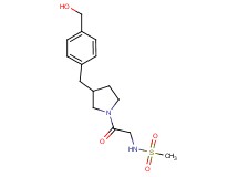 N-(2-{3-[4-(hydroxymethyl)benzyl]-1-pyrrolidinyl}-2-oxoethyl)methanesulfonamide