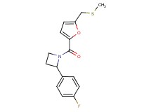 2-(4-fluorophenyl)-1-{5-[(methylthio)methyl]-2-furoyl}azetidine