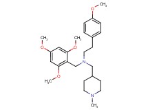 2-(4-methoxyphenyl)-N-[(1-methyl-4-piperidinyl)methyl]-N-(2,4,6-trimethoxybenzyl)ethanamine