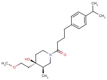 (3R*,4R*)-1-[4-(4-isopropylphenyl)butanoyl]-4-(2-methoxyethyl)-3-methylpiperidin-4-ol